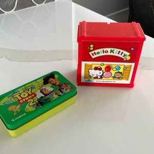 Vintage Hello Kitty and Toy Story items. Jewelry or small item storage RARE!